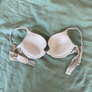 DKNY Push Up bra in tan size 34B with lace and bow detail